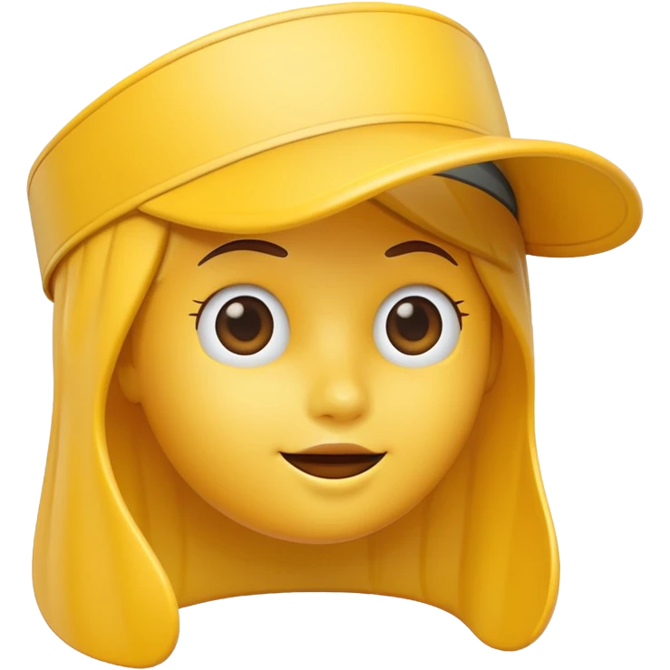 Sun Visor,yellow emoji