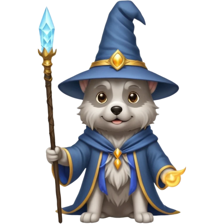 Dog wizard emoji
