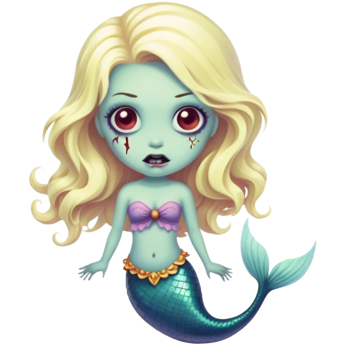 Sereia metade zumbi  emoji