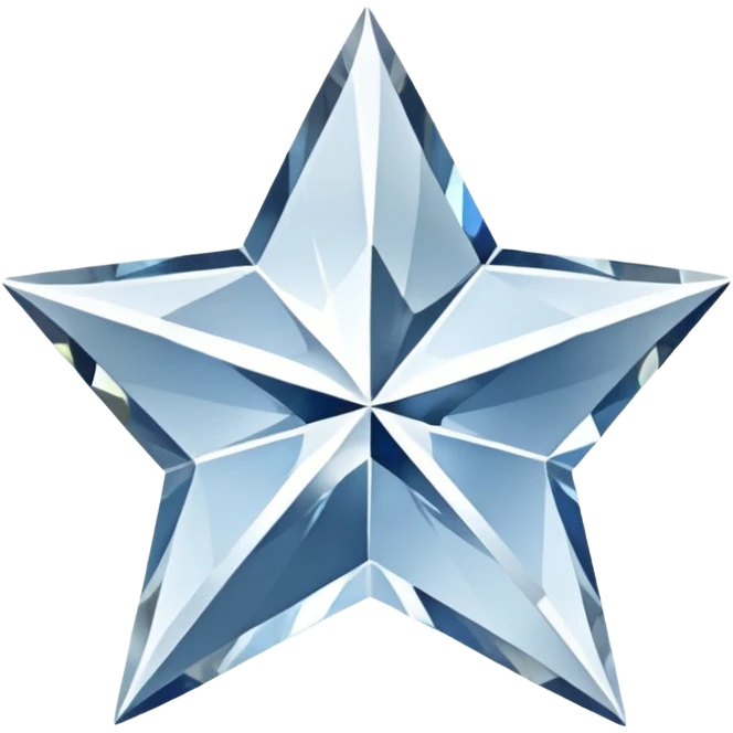 five-pointed star-shaped diamond emoji
