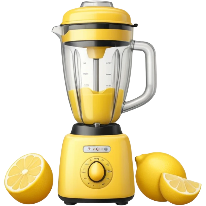 mac os fruit lemon blender yellow retro emoji