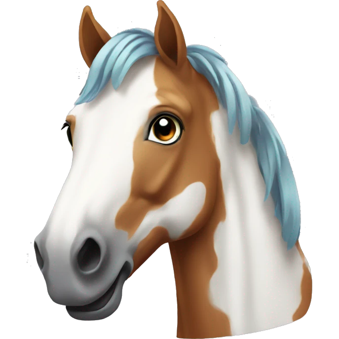 Colorful horse emoji