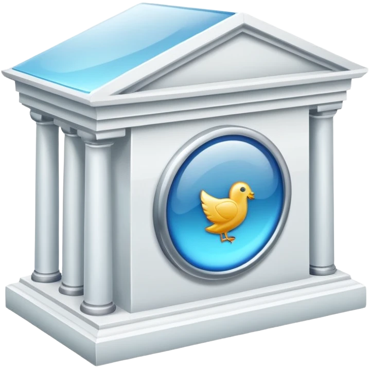 glitter white bank emoji