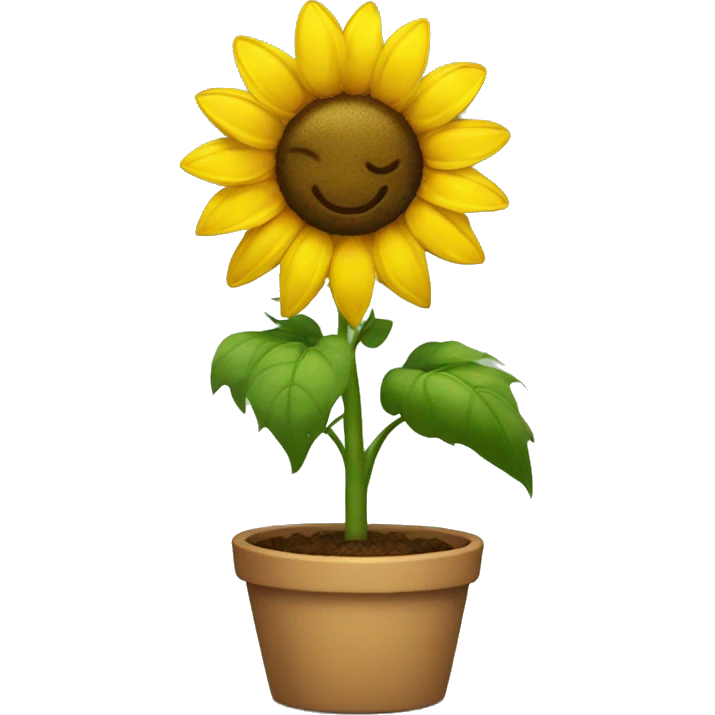 Sunflower being cute emoji