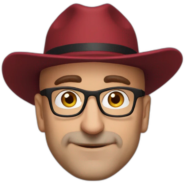 stanley tucci wearing a mitre cardinal hat emoji