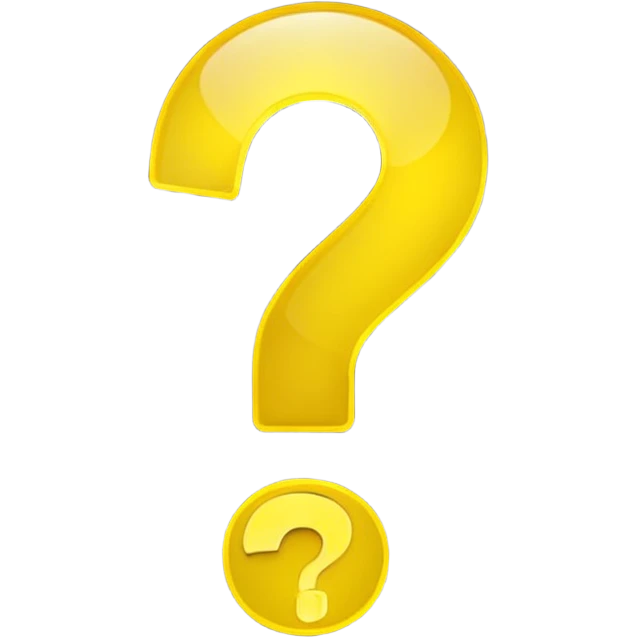 glowing question mark with black background and the question mark glows or is lit up like a light.  not too bold. emoji