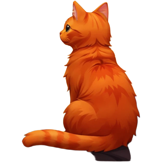 cat watching sunset emoji
