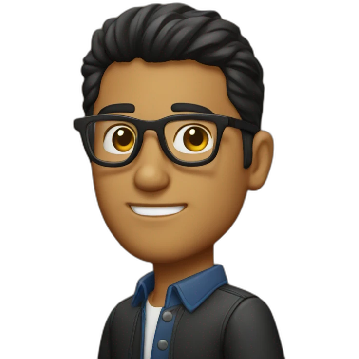 Anthony Martinez con gafas emoji
