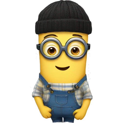 Minion with braces and glasses emoji