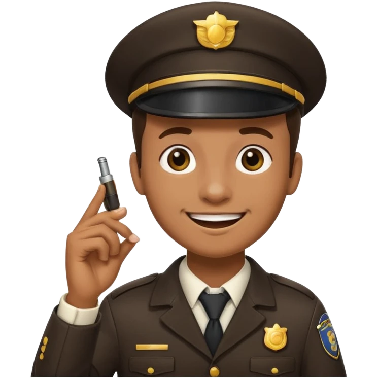 bus conductor whistle emoji