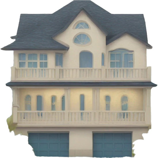 beach villa front  emoji
