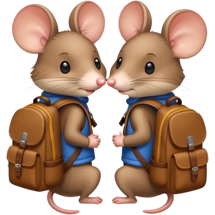 mice with backpacks emoji