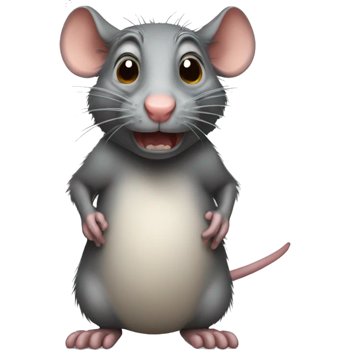 standing ugly rat emoji