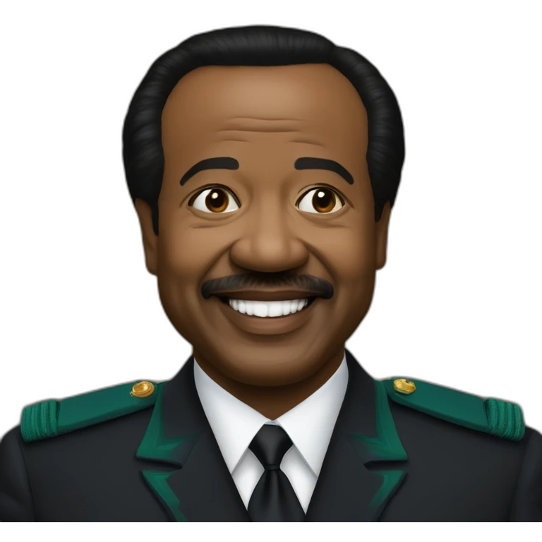 Le président Paul Biya heureux. emoji