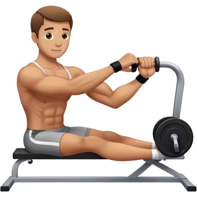 man weighted wrist curl emoji