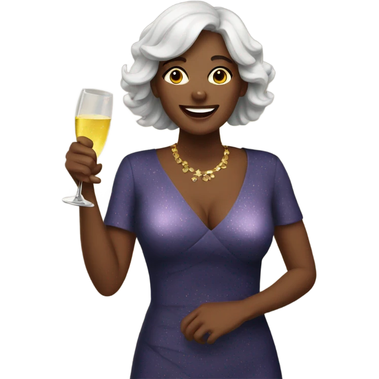 Wife celebrating new year emoji
