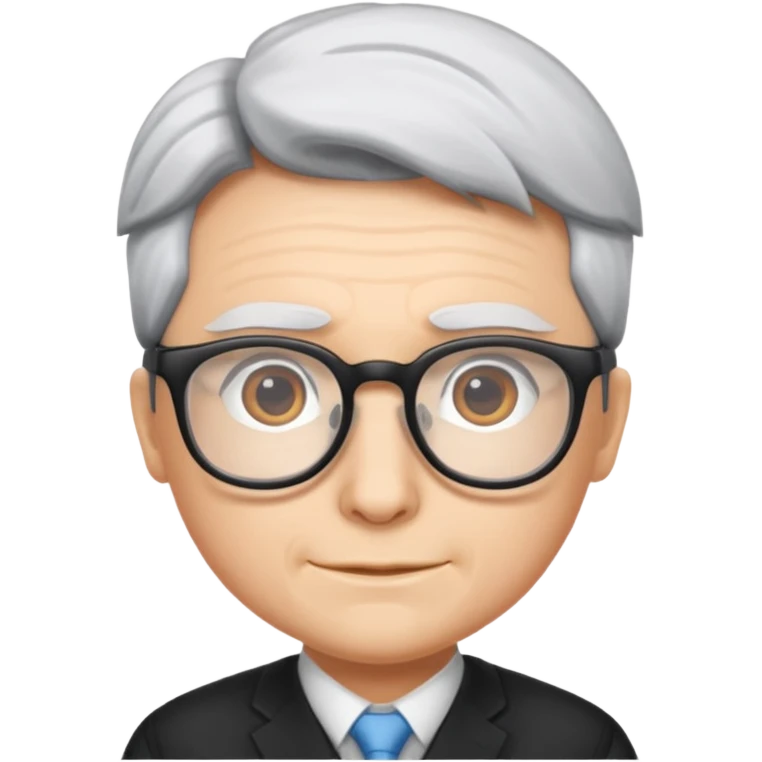 Gojo with glasses and no wrinkles emoji