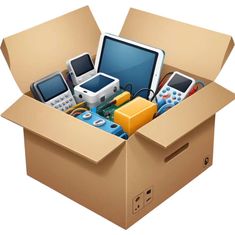 Big box of electronics emoji
