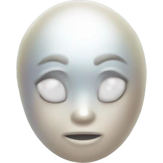 A shiny pearl emoji