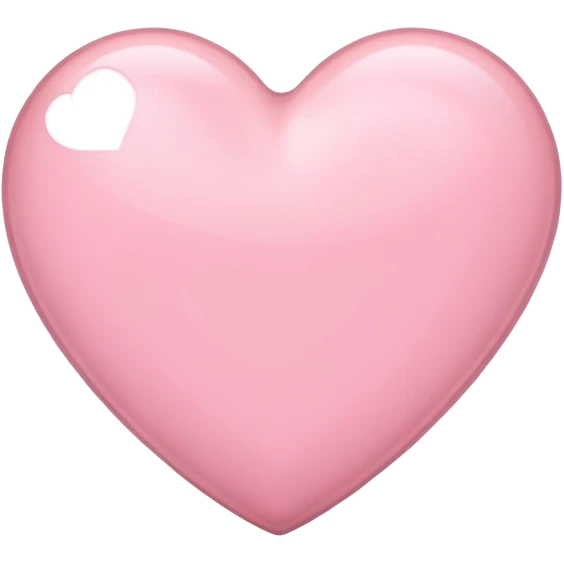 Light pink heart emoji