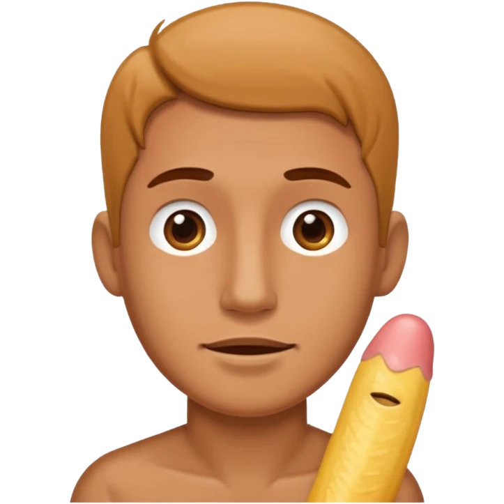 Guy with penis  emoji