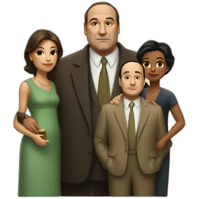tony soprano with his family emoji