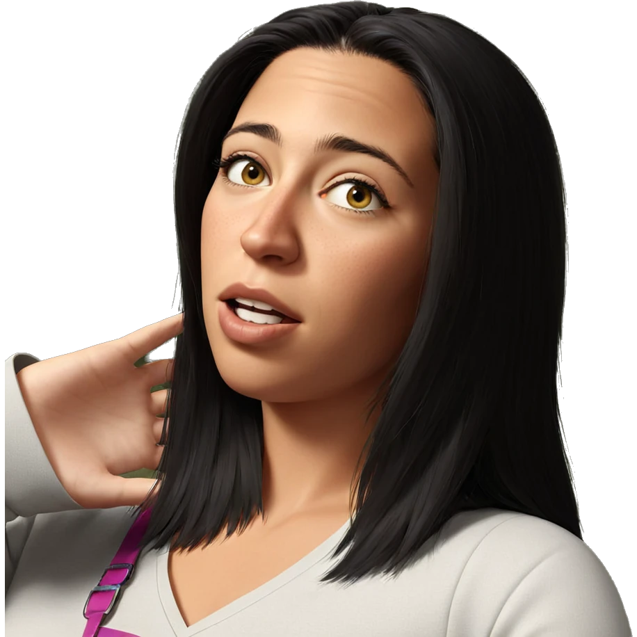 realistic portrait of girl emoji