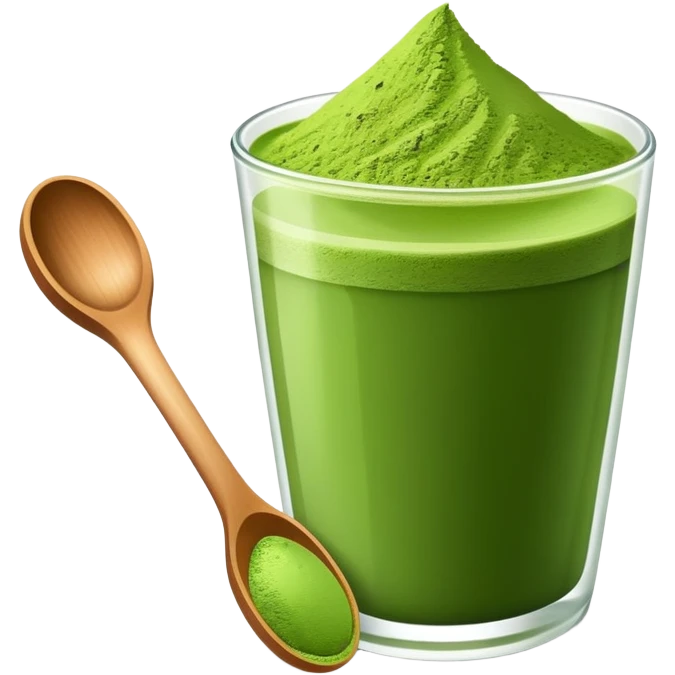 Green matcha emoji