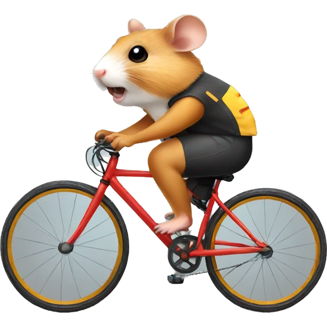 hamster cyclist emoji