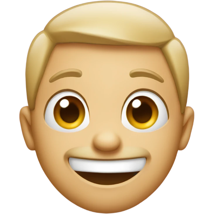 Funny face emoji