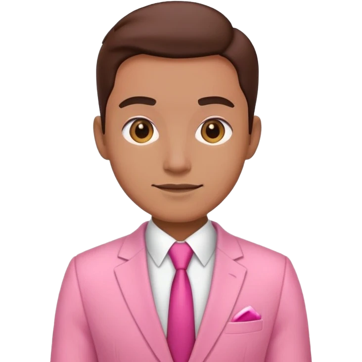 business owner in pink suit emoji