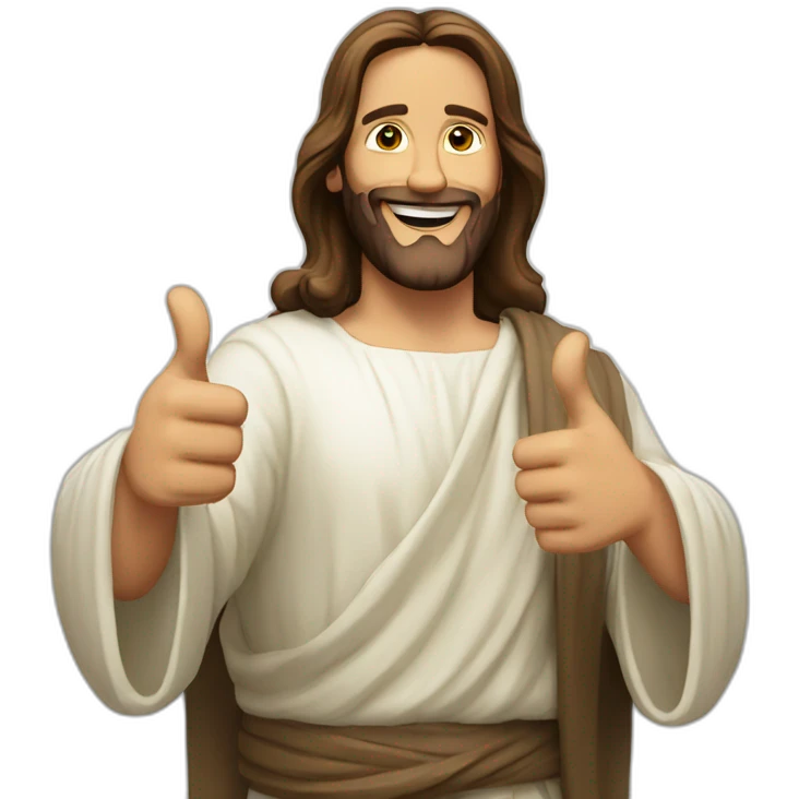 jesus-two-thumbs-up emoji