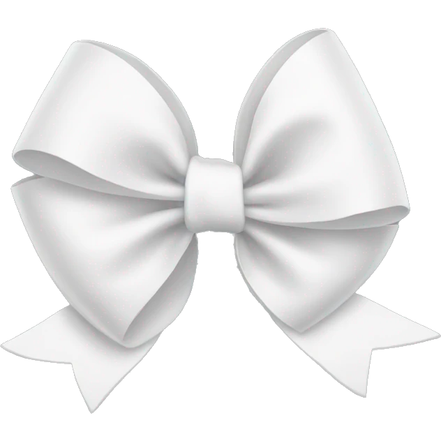 White bow emoji