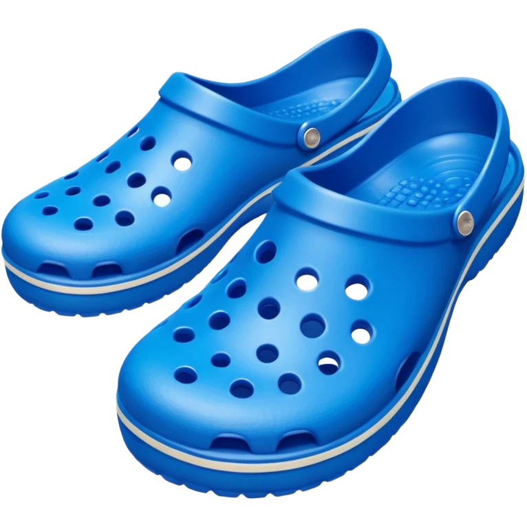 a pair of crocs shoes emoji