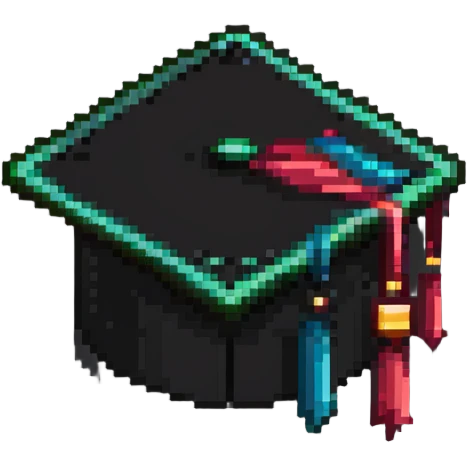 Graduation cap with diploma emoji