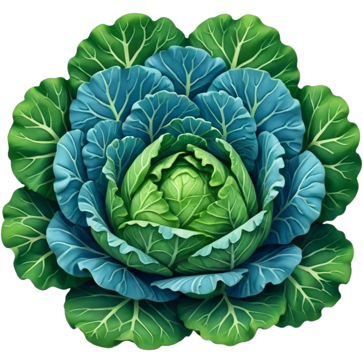 blue Savoy cabbage emoji