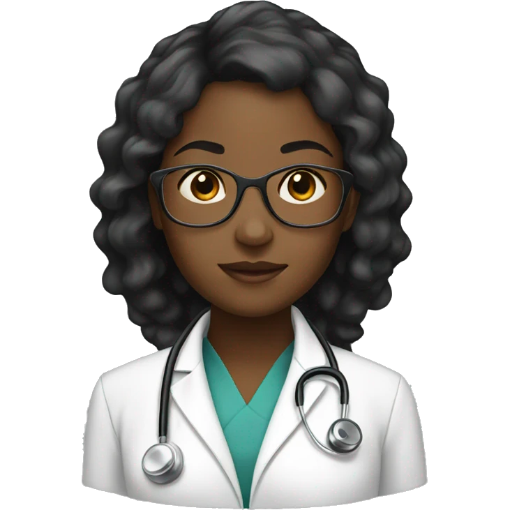 black young women doctor emoji