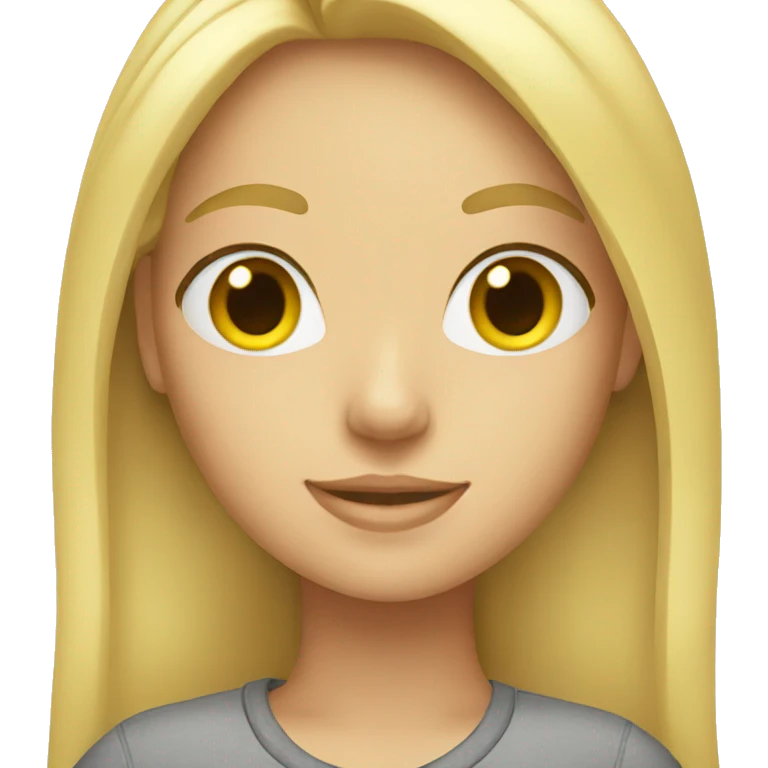 blonde girl standing emoji