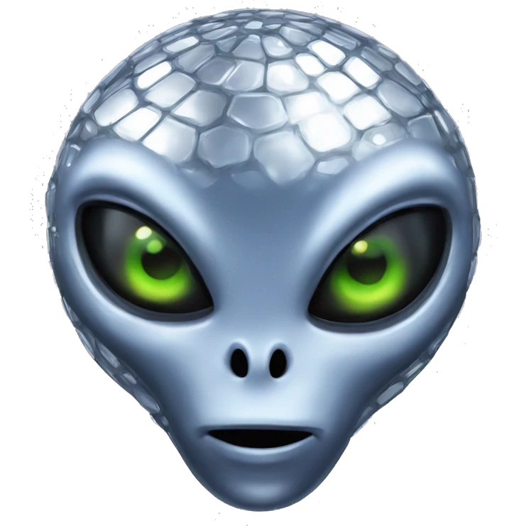 Disco ball alien emoji