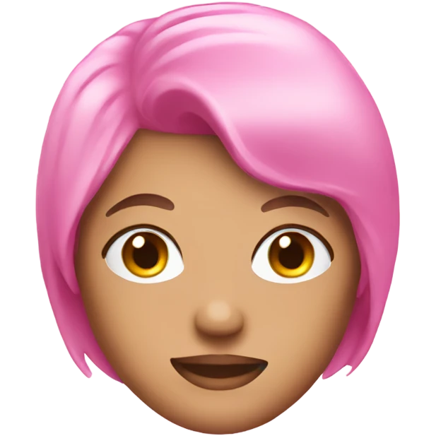 Pink hair mask product  emoji