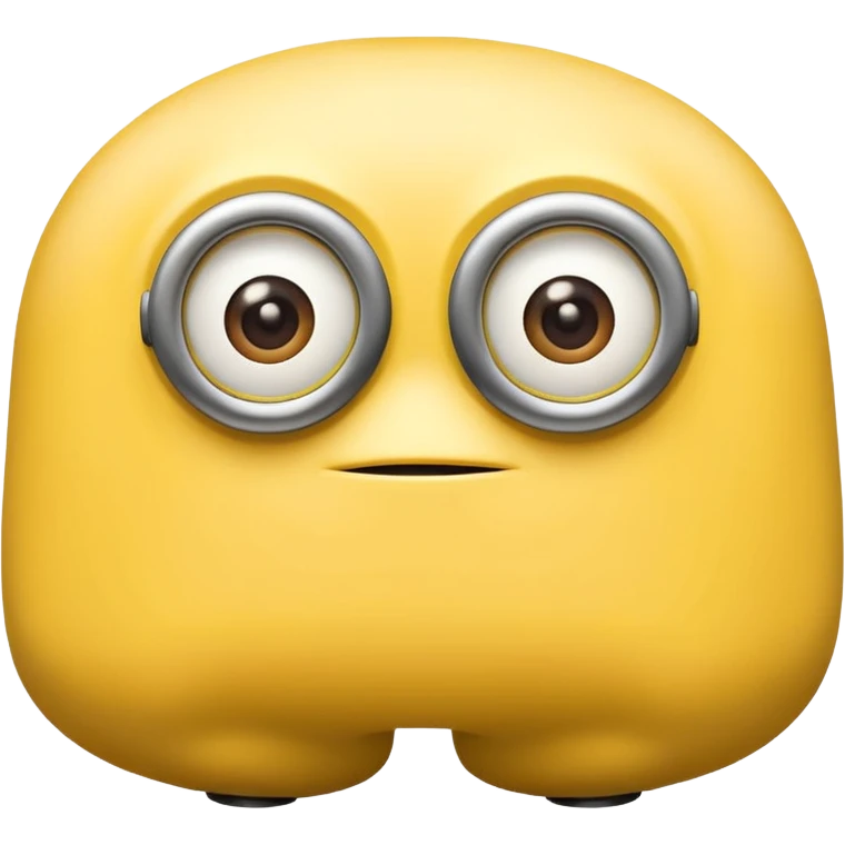 A yellow minion looking over his shoulder, showing his butt cheeks, with his butt crack showing  emoji