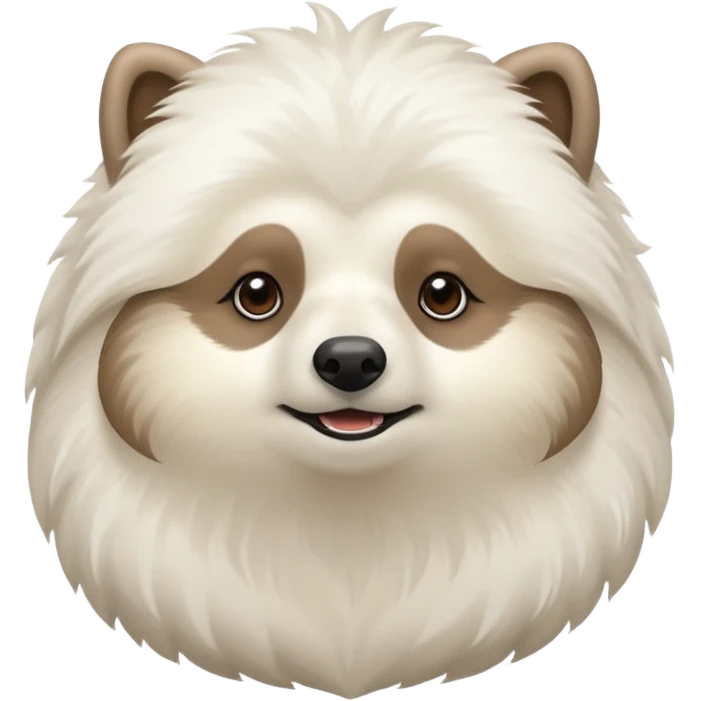 A un samoyedo con una mezcla de un perezoso?  emoji