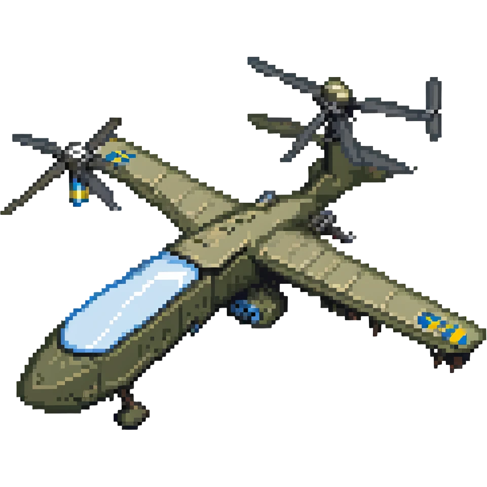 Ukrainian strike drone with a background emoji