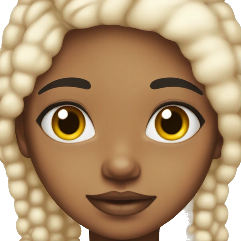 girl with vitiligo emoji