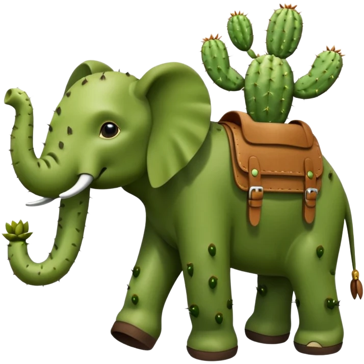 Un elefante con cuerpo de captus y sandalias marrones  emoji