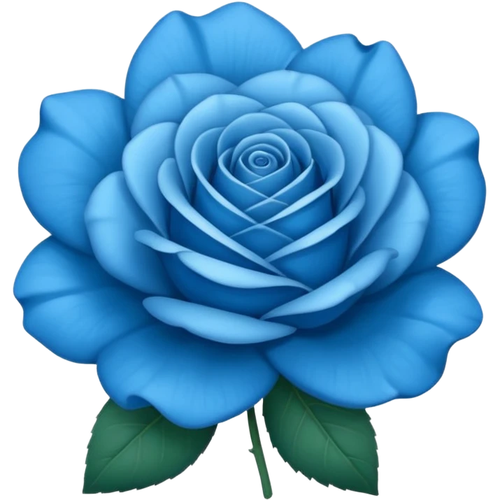 Una rosa azul emoji