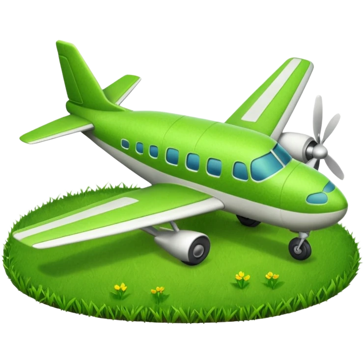 plane grass emoji