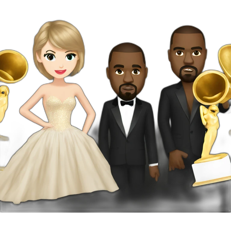 kanye grammys taylor swift emoji