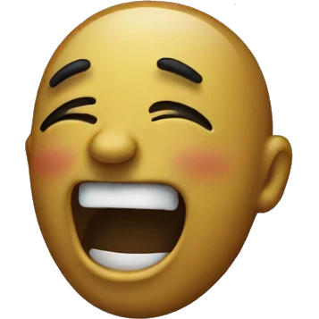 Laughing crying emoji but black emoji