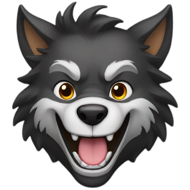 werewolf smiling emoji